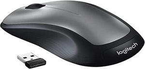 Logitech M310 Wireless Mouse, 2.4 GHz with USB Nano Receiver, 1000 DPI Optical Tracking, 18 Month Life Battery, PC/Mac/Laptop - Silver Grey