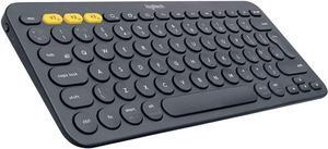 Logitech K380 Multi-Device Bluetooth Keyboard  Windows, Mac, Chrome OS, Android, iPad, iPhone, Apple TV Compatible  with Flow Cross-Computer Control and Easy-Switch up to 3 Devices  Dark Grey