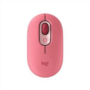 Logitech POP Mouse, Wireless Mouse with Customizable Emojis, SilentTouch Technology, Precision/Speed Scroll, Compact Design, Bluetooth, Multi-Device, OS Compatible - Heartbreaker Rose