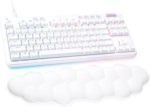 LOGITECH - G713 AURORA COLLECTION TKL WIRED MECHANICAL LINEAR SWITCH GAMING KEYBOARD FOR PC/MAC WITH PALM REST INCLUDED - WHITE MIST-920-010670