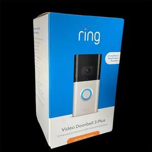 Ring Video Doorbell 3 Plus 1080p HD with Night Vision and 12 Months Ring Service