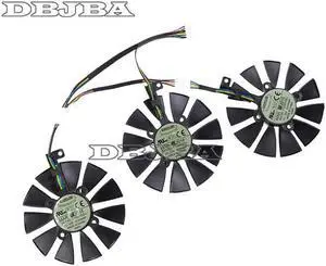 3Pcs/lot T129215SU Fan For ASUS STRIX GTX980Ti R9 390 Video Card Cooling Fan