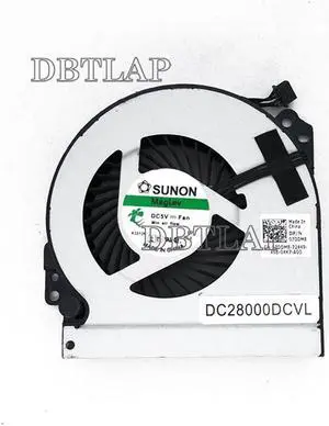 Laptop CPU Fan for DELL Precision M6800 Laptop Cooling Fan BATA0716R5H PN01 DC28000DCVL KSB0605HC DA03 07DDM8