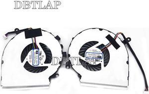 Laptop CPU GPU Fan Compatible for MSI GE62VR GL62M GP62MVR GL62VR MS-16JB MS-16J9 Laptop CPU Cooling Fan PAAD06015SL N366 N371 4PIN