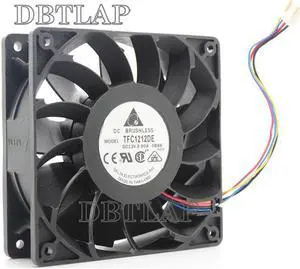 TFC1212DE 120 * 120 * 38MM 12V 3.9A 12CM 4Pin Cooling Fan