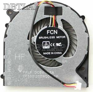 Laptop CPU Cooling Fan for Hasee T6-X5 Z7M-KP7SC Z7M-KP5SC DFS551205WQ0T-FKLF 6-31-N75W2-101 4pin