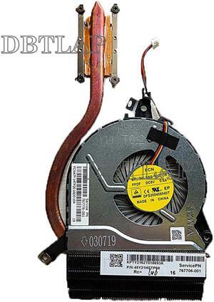 Fan for HP 15-P 15-V 15-P214DX 15-p074ca 15-p071nr 15-p099nr 15-P076TX 15-P098TX 15-P105NR 15-P261NE 767706-001 Laptop CPU Fan with Heatsink
