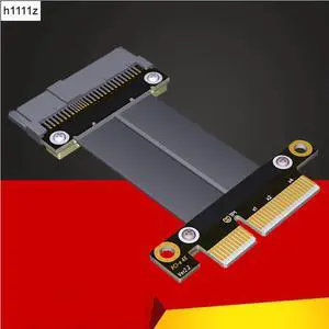 Riser Cable SFF-8639 U.2 to PCI-E 3.0 4X Flexible Cable Riser Card Ribbon Extender Cable Extension Port Adapter for U.2 NVME SSD