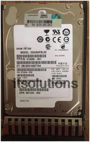 For HP 507284-001 300G 2.5" 6GB SAS 10k HDD 507127-B21 For HP 507284-001 300G 2.5" 6GB SAS 10k HDD 507127-B21