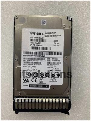 For IBM 300G SAS 15K 2.5 6G 00AJ081 00AJ082 X3850X6 X3650M5 HDD