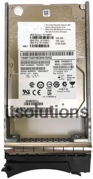 For IBM 81Y9913 81Y9891 81Y9892 81Y9895 5206 300GB 15K SAS 2.5 inch