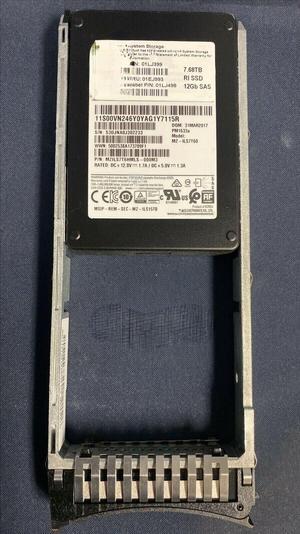 For IBM 7.68TB RI SSD 12Gb SAS FRU 01EJ993 01LJ399 V7000Gen2 Hard Disk