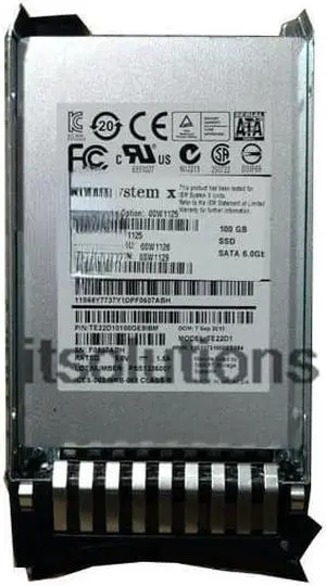 For IBM 100G SSD SATA Solid State Drive 00W1126 00W1129 00W1125