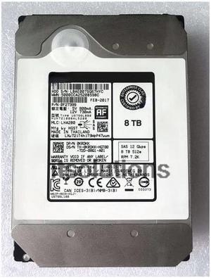 For DELL HUH721008AL5200 8TB SAS 3.5 inch 12GB KRDKK 0KRDKK hard drive