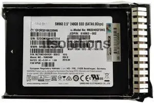 For HP 816975-B21 817101-001 240GB SSD SATA 6G 2.5 G8 G9