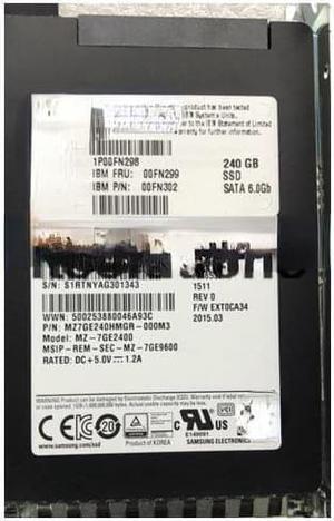 For IBM 00FN298 00FN299 240G SSD SATA Solid State Drive 2.5 inch 3650M4