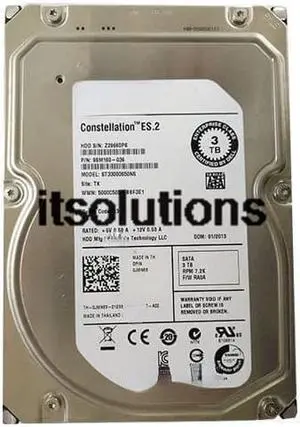 For DELL 3.5 -inch SATA 3 TB ST33000650NS 3 t 7.2 K server hard drive0JMN63