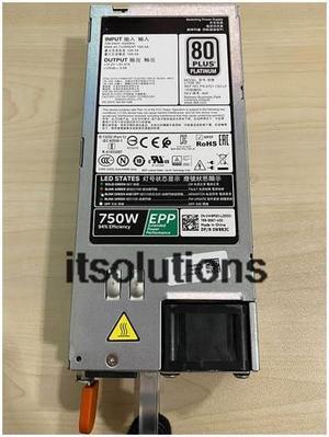 For Dell R730XD R730 R630 Server Power Supply E750E-S1 0XW8W Y9VFC 5RHVV