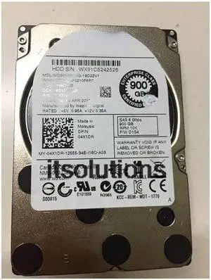 For DELL server hard drive 900G 10K SAS 2.5 6G WD9001BKHG 04X1DR
