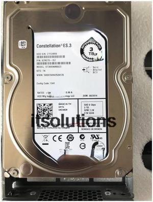 For DELL ST3000NM0023 01CJF5 4CMD9 9ZM278-157 3T 3TB SAS EQ hard disk