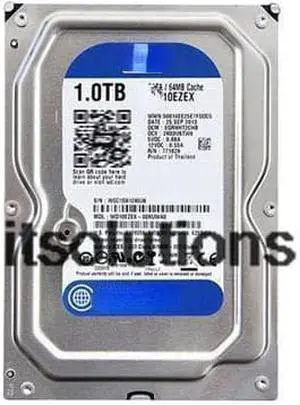 For WD/Western Data WD10EZEX 1T Blue Disk Desktop Hard Drive Western Digital 1TB Mechanical Single Disk Blue Disk 64M
