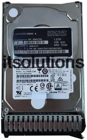 For IBM Lenovo 00WG700 00WG701 1.2T SAS 10K 2.5 M5/X6 server hard drive