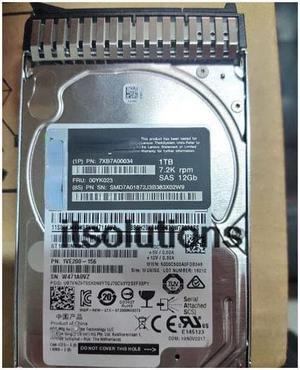 For Lenovo 7XB7A00034 00YK023 1T 7.2K 2.5 SAS 12Gb SR server hard drive