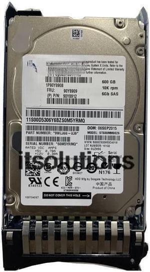 For IBM 90Y8909 90Y8908 90Y8912 X3650M4 600G10K2.5 SAS server hard drive