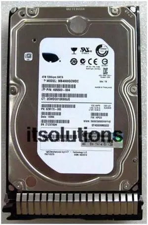 For HP G8 G9 HDD 4TB 7.2K SATA 3.5 693720-001 693687-B21