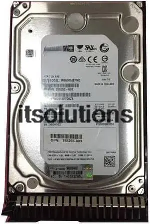 For HP 6TB SAS 12G 3.5 inch 6TB G8 G9 hard drive 765259-B21 765864-001
