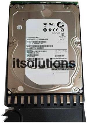 For HP MSA2000 P20005 HDD 601778-001 AW556A 2T SATA 3.5