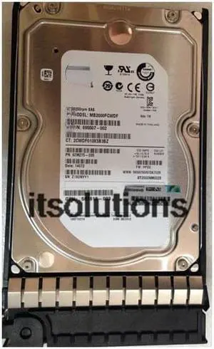 For HP 2T 7.2K 3.5 6G SAS 2TB HDD 507616-B21 508010-001 For HP 2T 7.2K 3.5 6G SAS 2TB HDD 507616-B21 508010-001