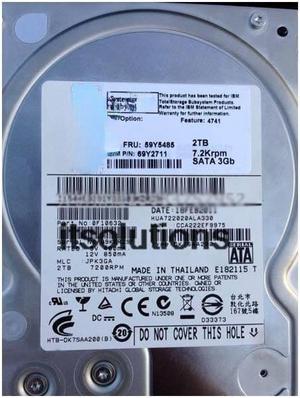 For IBM EXP5060 2TB 7.2K SATA 3Gb 59Y5485 69Y2711 Hard Disk