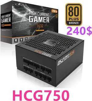 For Antec Brand 2080Ti Full Module 80plus Bronze Game Mute Power Supply 850W 750W Power Supply HCG850 HCG750