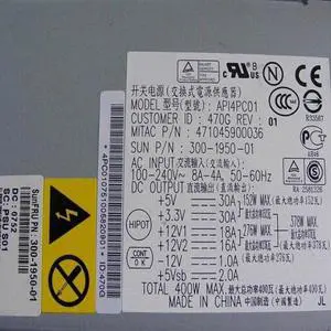 For Sun U20 Ultra20 M2 400W Switching Power Supply API4PC01 300-1950-01 300-1794-03