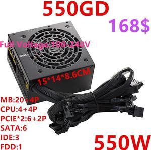 For EVGA Brand Non-modular 80PLUS Gold Game Mute Power Supply 650W/550W/450W Power Supply 650GD 550GD 450GD