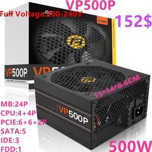 For Antec Brand Non-modular Game Mute Power Supply 600W 500W Switching Power Supply VP600P VP500P