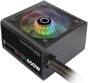 For Thermaltake(Tt) Brand Toughpower GX1 RGB 600W Non Module Mute Power Supply 600W Power Supply TP-600AH2NKG
