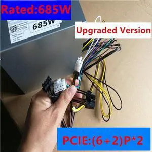 PSU For Dell T20 30 130 140 1700 3620 3670 3671 9020 3020 3977 3967 3980MT 1660TI 1080TI 2070S 2080TI 8Pin Power Supply 685W