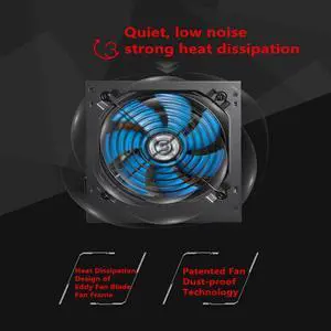 Original PC PSU For Golden Field Brand 780GT Intel ATX Mute Rated 600W Peak 700W Switching Power Supply 700ALB