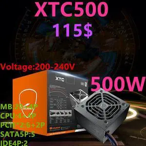 For Cougar Non-modular Silent Power Supply for Video Games 600W/500W/400W Power Supply XTC600 XTC500 XTC400