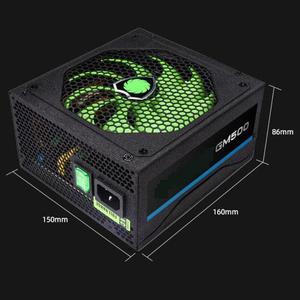 For GameMax Brand ATX Half Modular 80plus Bronze Silent Power Supply for Video Games 500W Power Supply GM-500