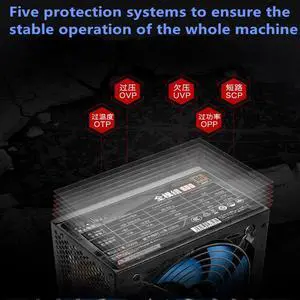 Original PC PSU For Golden Field Brand Full Module Double CPU Broad Mute Rated 500W Peak 600W Power Supply EPS500ELA(85+)