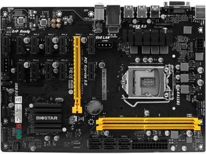 For BIOSTAR Tb250-btc Pro LGA 1151 Intel B250 SATA 6gbs USB 30 ATX Motherboard 12 GPU text working