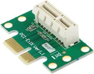 BTBcoin PCI-E PCI Express X1 Adapter Riser Card PCI E PCIE X1 to X1 Slot Convert Card 90 Degree For 1U Server Chassis Wholesale BTBcoin PCI-E PCI Express X1 Adapter Riser Card PCI E PCIE X1 to X1 Slot Convert Card 90 Degree For 1U Server Chassis Wholesale