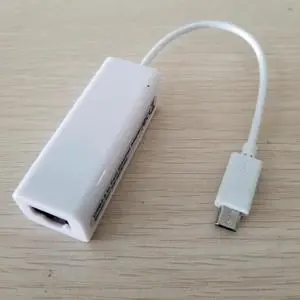 Micro USB 2.0 Type B 5Pin Male to FemaleRJ-45 RJ45 Fast Ethernet Adapter 100Mbps For Android Tablet
