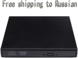 USB DVD Optical Optic Disc Drive Drives Portable USB 2.0 DVD CD DVD-Rom SATA External Case Slim for Laptop Notebook