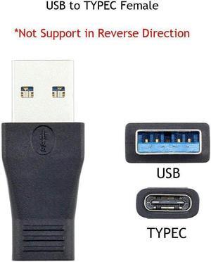 OIAGLH 2pcs USB 3.0/2.0 (Type-A) Male to USB 3.1 (Type-C) Female Connector Converter Aadpter
