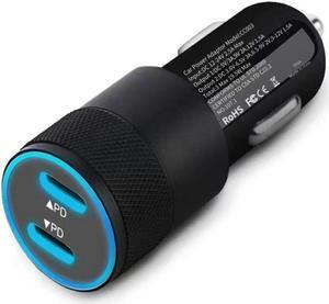 OIAGLH 40W  fast Car Charger For All Type-C Phones Fast Charge PD Dual Type C  usb c Adapter