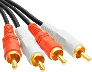 2RCA Male to 2 RCA Male Audio Video Cable RCA Audio Splitter Cable for DVD Sound TV box Louder 1.5M
